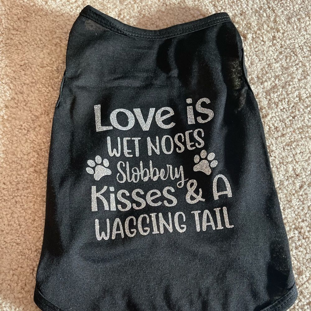 Handcrafted Funny Dog Tshirt, Dog Clothes, Dog Apparel, Small‎ animal clothing